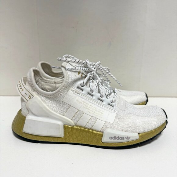 Adidas NMD R1 V2 Gold Boost Sneakers - Picture 2 of 12